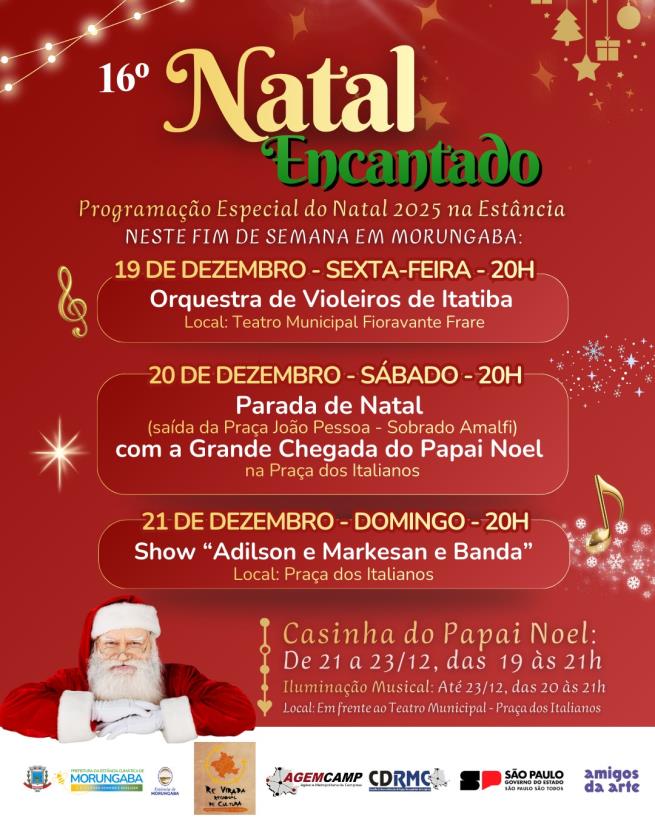 Fim de semana está repleto de atrações na Estância