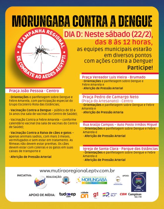 DIA D: MORUNGABA CONTRA A DENGUE NO “MUTIRÃO EPTV”