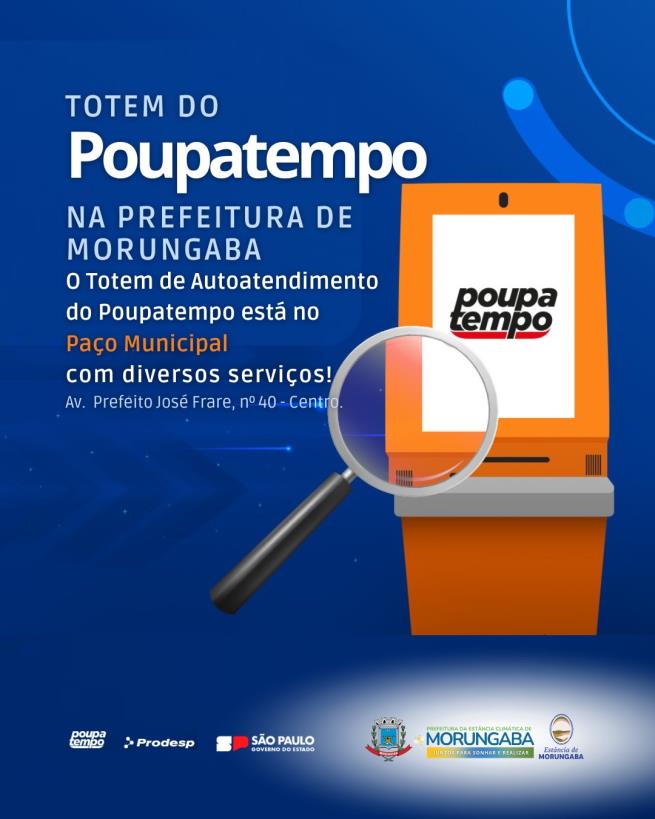 Totem de Autoatendimento do Poupatempo facilita acesso a Serviços Públicos