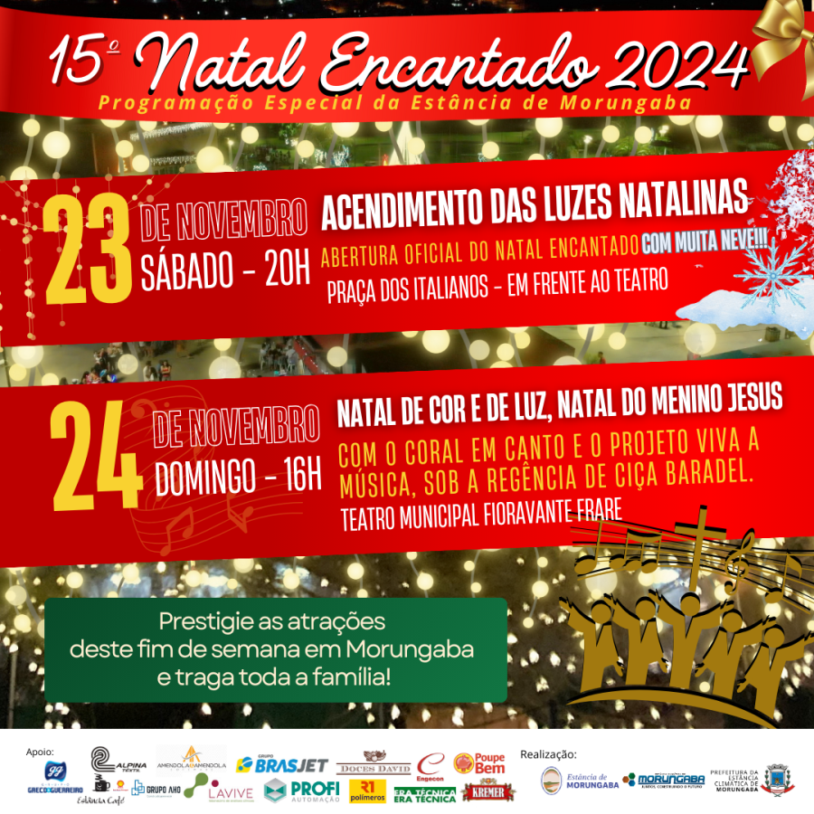 15 º NATAL ENCANTADO – 2024 🎅🏻❄️☃️🎄