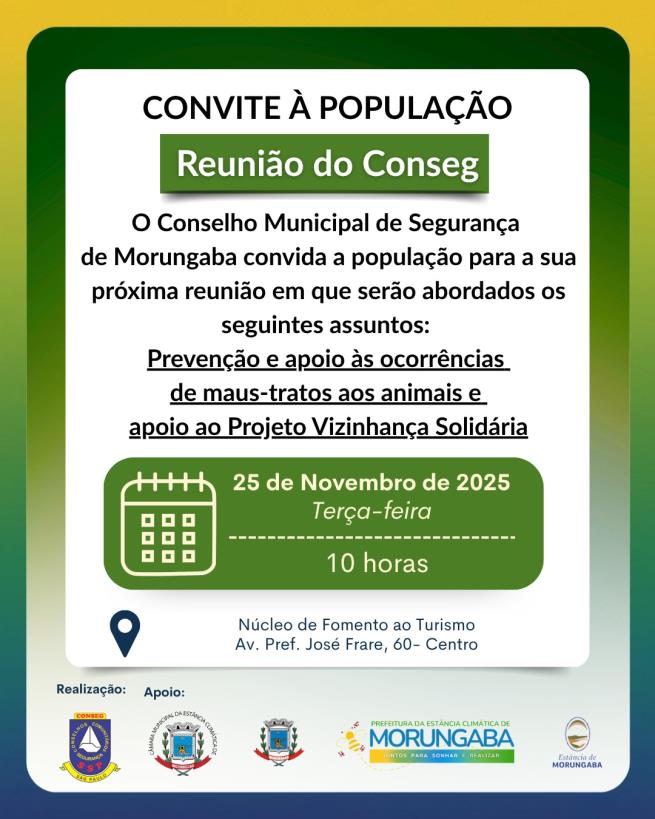 Convite à população