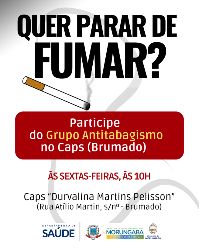 QUER PARAR DE FUMAR? NÓS PODEMOS AJUDAR!