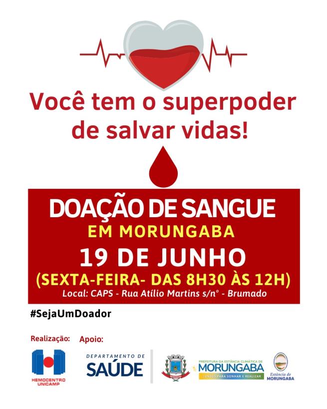 VOCÊ TEM O SUPERPODER DE SALVAR VIDAS!