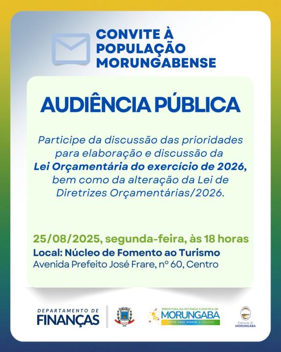 AUDIÊNCIA PÚBLICA LEI ORÇAMENTÁRIA 2026