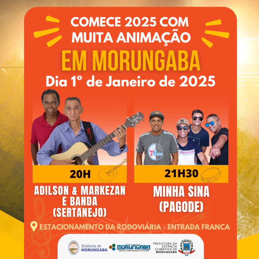 Comece 2025 com muita animação! Programe-se e prestigie