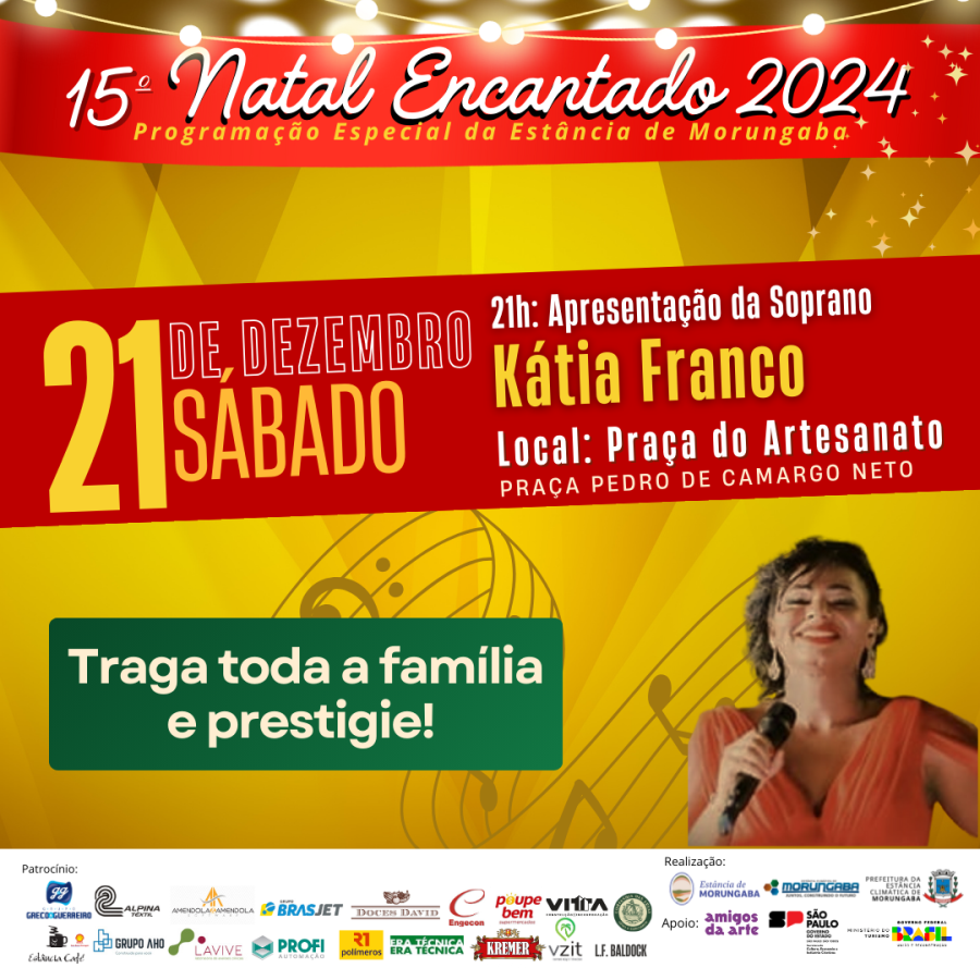 Natal Encantado: Kátia Franco na Praça do Artesanato