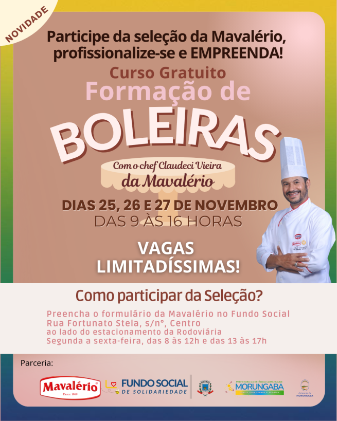 FORMAÇÃO DE BOLEIRAS (GRATUITO)