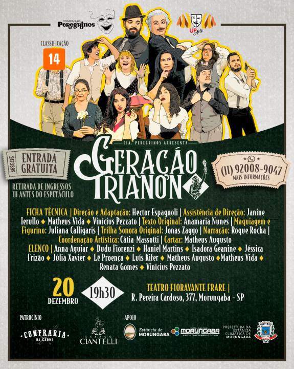 MORUNGABA RECEBE PEÇA TEATRAL “GERAÇÃO TRIANON”