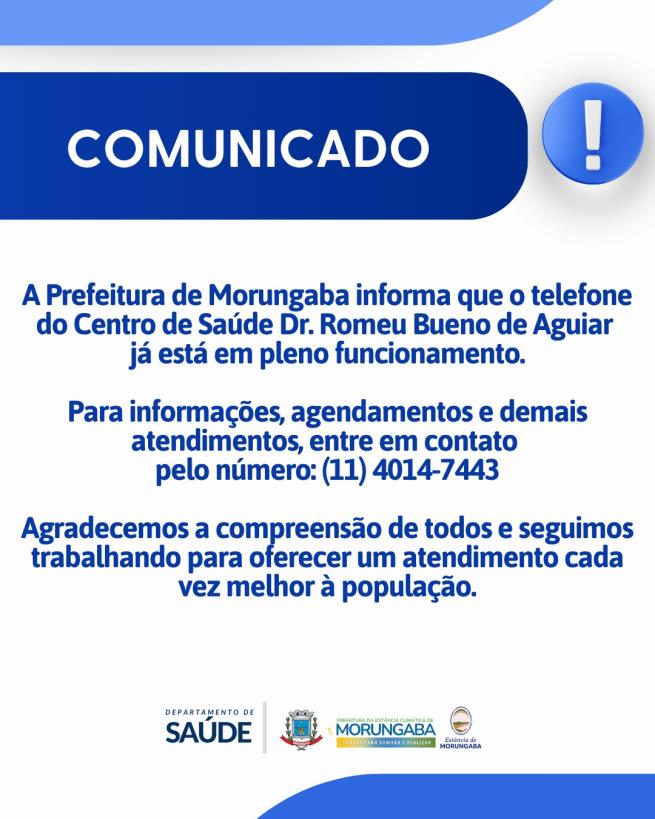 COMUNICADO IMPORTANTE