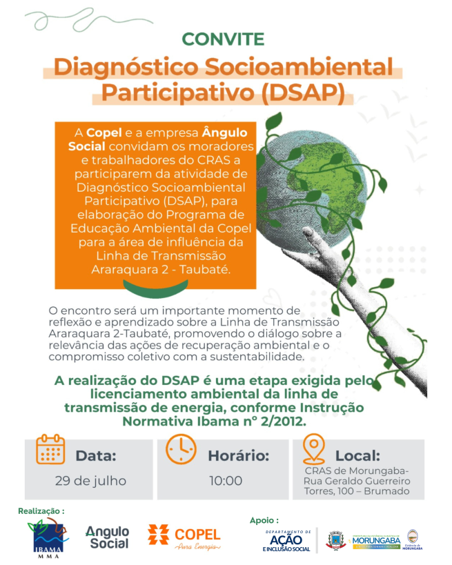 CONVITE ESPECIAL PARA A COMUNIDADE DE MORUNGABA E ARREDORES!