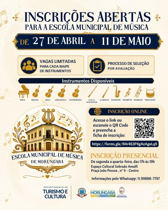 OPORTUNIDADE ÚNICA: VAGAS ABERTAS PARA DIVERSOS INSTRUMENTOS!