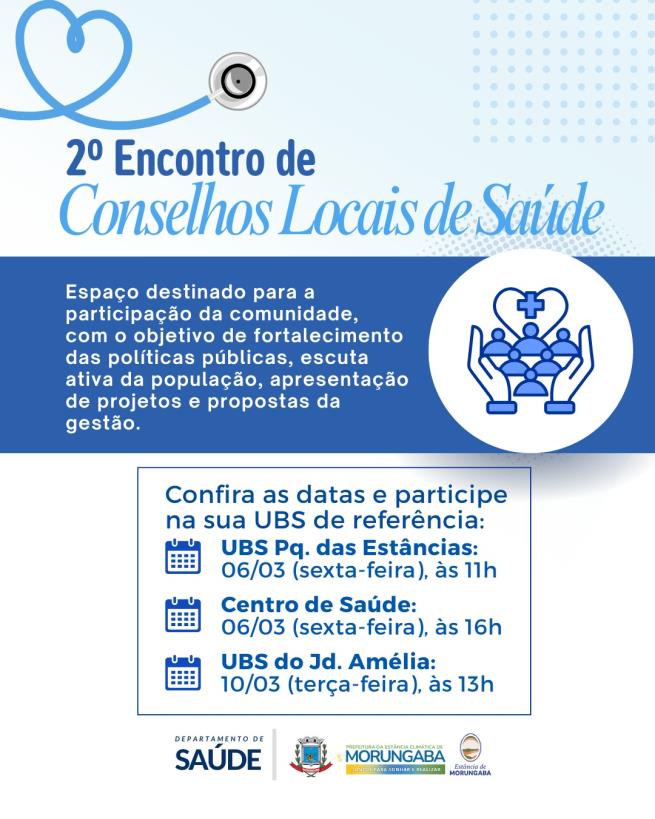 SUA VOZ CONSTRÓI NOSSA SAÚDE!