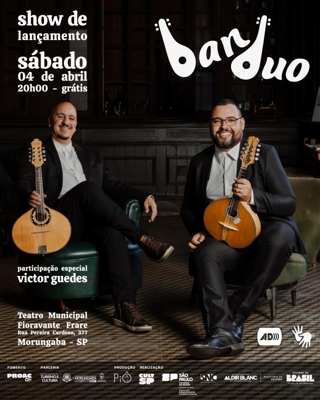 MORUNGABA RECEBE SHOW DE LANÇAMENTO DO ÁLBUM "DOBRAS" DO PROJETO BANDUO