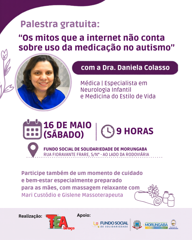 PALESTRA SOBRE MEDICAÇÃO NO AUTISMO