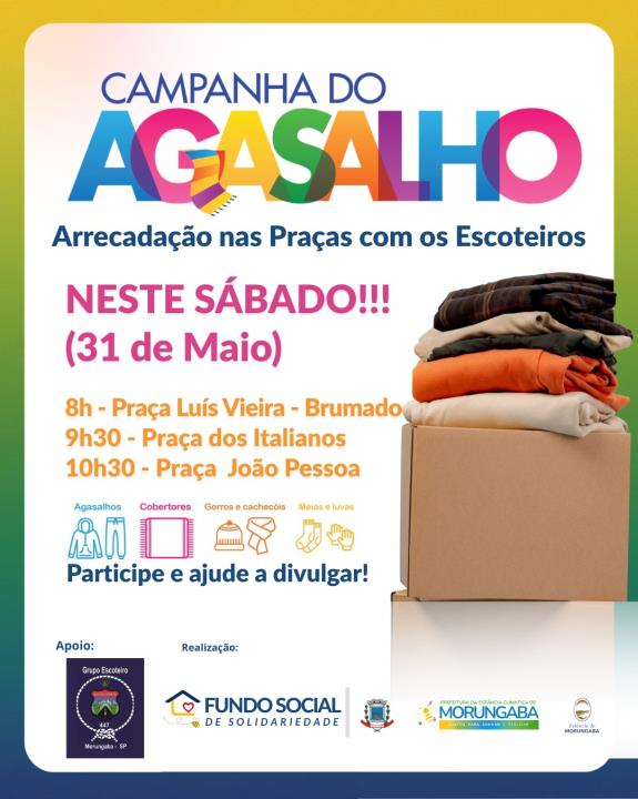 Campanha do agasalho em Morungaba