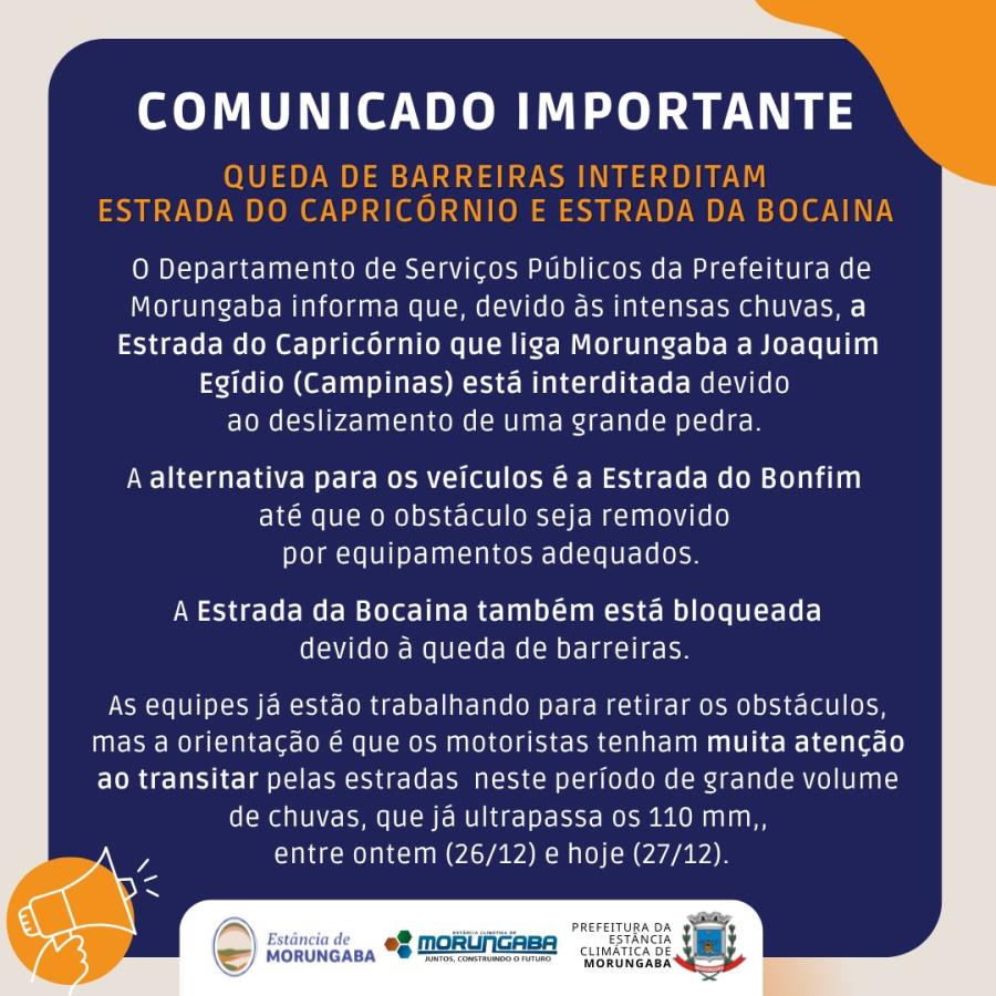 Comunicado importante: