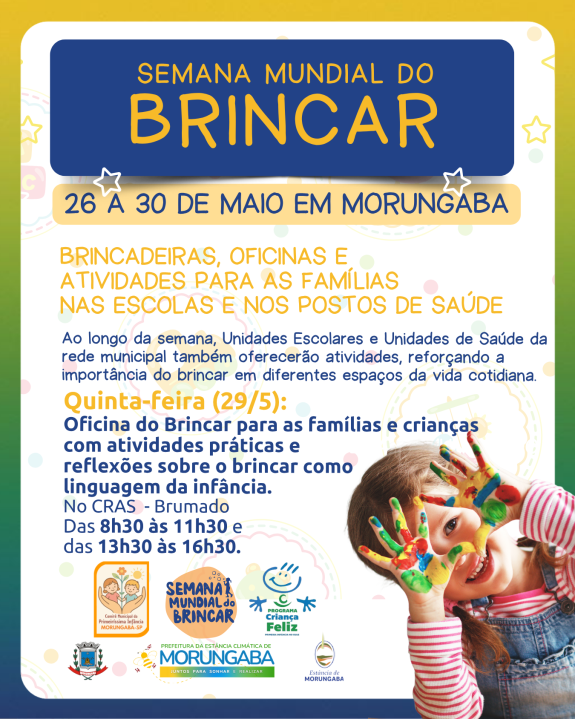 Semana Mundial do Brincar em Morungaba