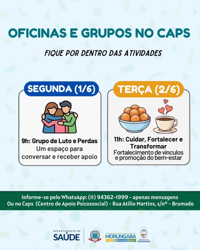 AGENDA DE OFICINAS DO CAPS