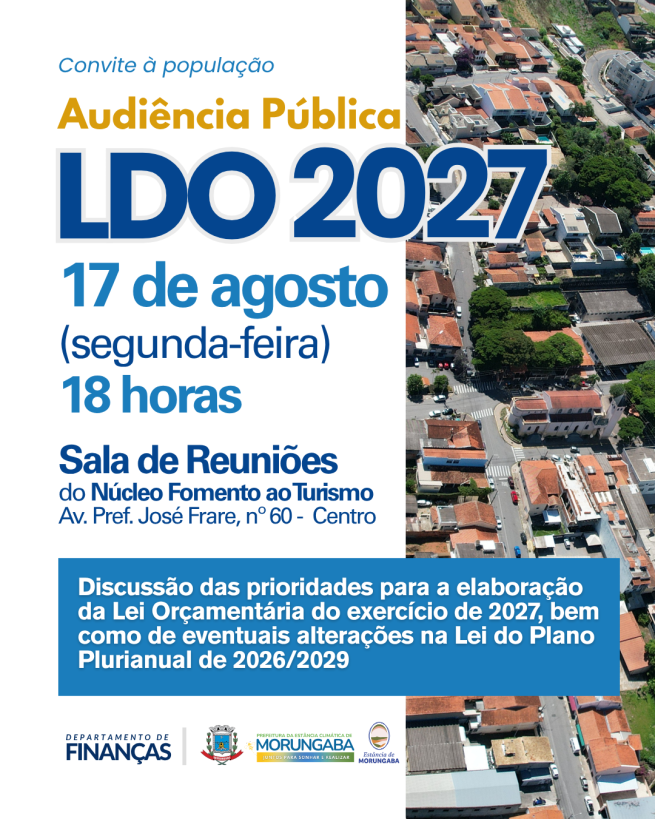 O FUTURO DA NOSSA CIDADE TAMBÉM DEPENDE DA SUA VOZ!