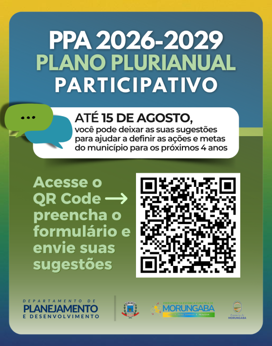 PPA 2026-2029: Sua voz conta!