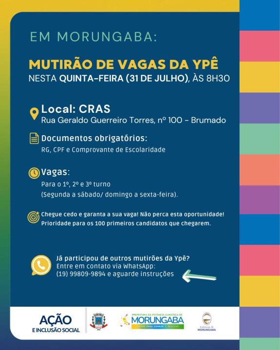 No CRAS: mutirão de vagas para a Ypê