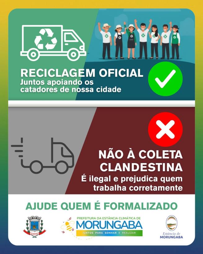 SIM PARA A RECICLAGEM OFICIAL!