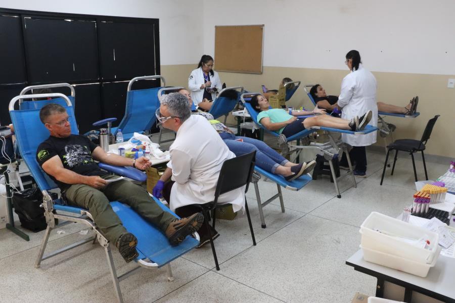 Primeira campanha de doação de sangue do ano contou com 100 participantes e a arrecadação de 79 bolsas