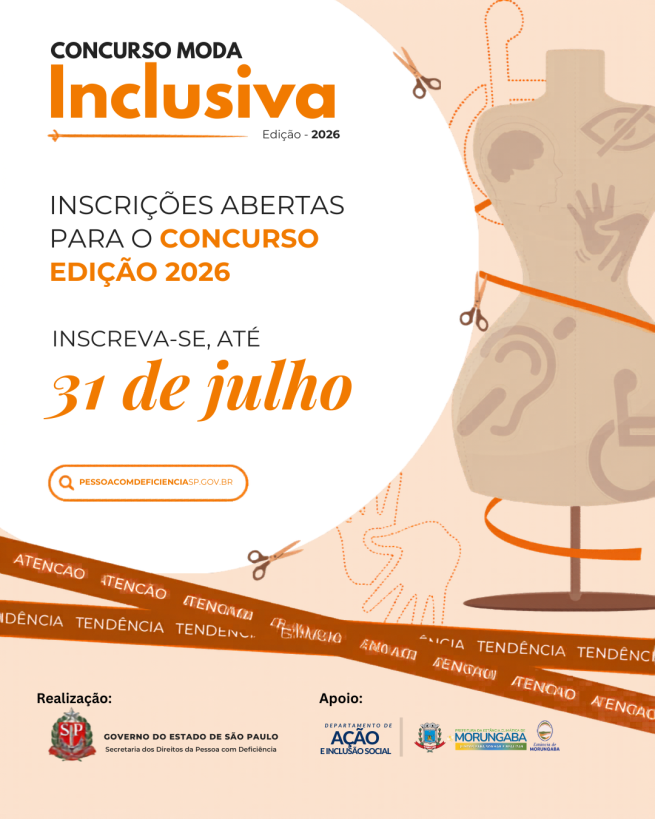 MODA INCLUSIVA 2026 — VAMOS FAZER A DIFERENÇA JUNTOS?