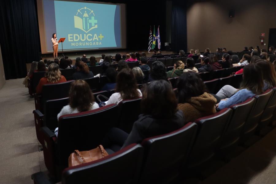Programa "Educa+Morungaba" é lançado pela Prefeitura, junto com palestra de Raí Mota