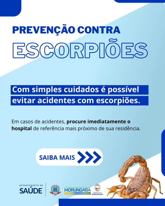 PREVENÇÃO CONTRA ESCORPIÕES