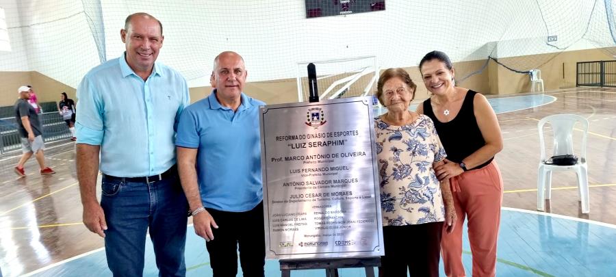 População morungabense recebe ampla reforma do Ginásio Municipal
