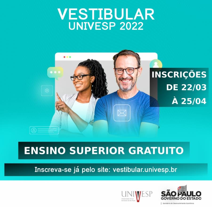 Inscrições da Univesp seguem abertas até 25 de abril em Fernandópolis
