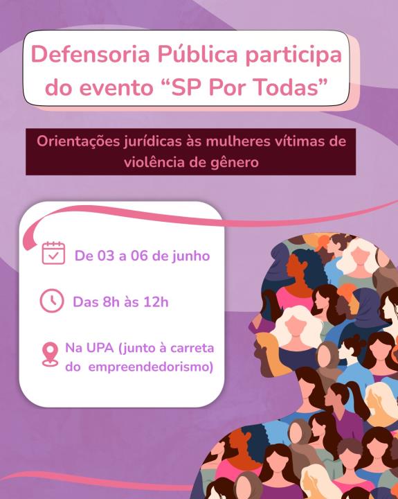 Defensoria Pública realiza ações de orientação para mulheres vítimas de violência de gênero