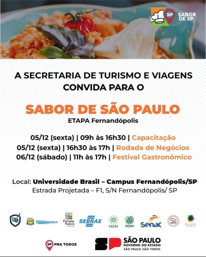 “Sabor de São Paulo” lança em Fernandópolis seu 14º roteiro
