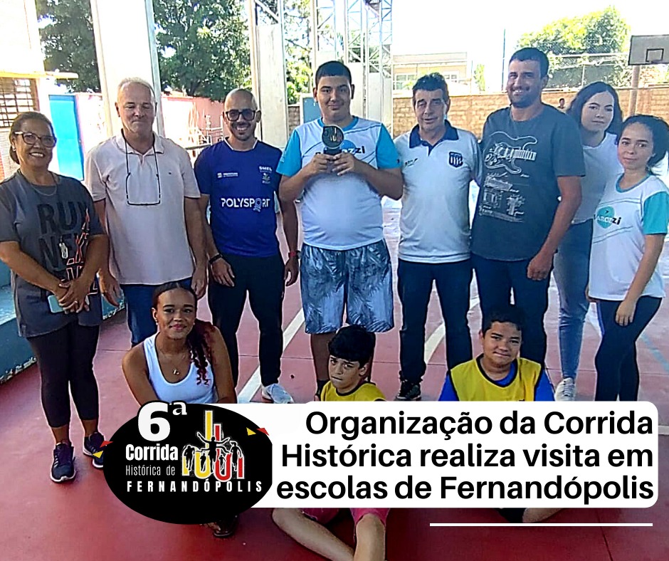 Organização da Corrida Histórica realiza visita em escolas de Fernandópolis