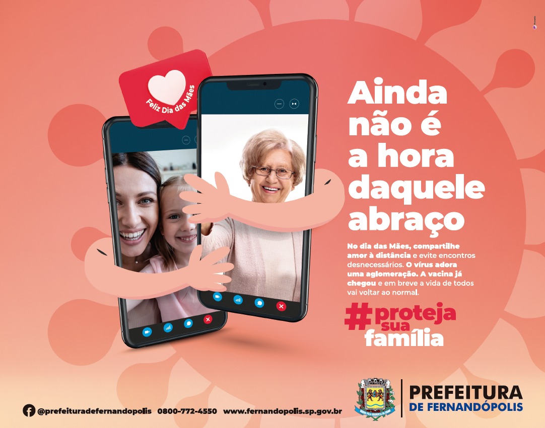  Prefeitura lança campanha de abraço virtual para o Dia das Mães