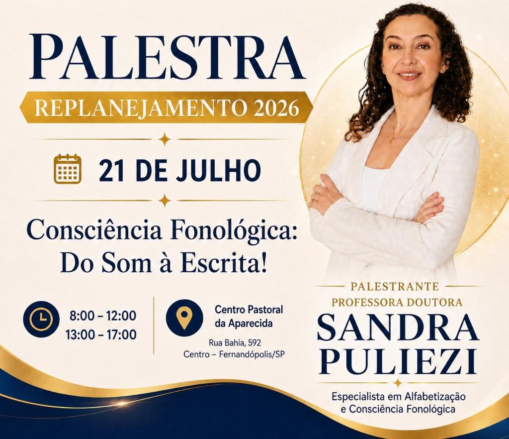 Educação traz especialista para capacitação de professores