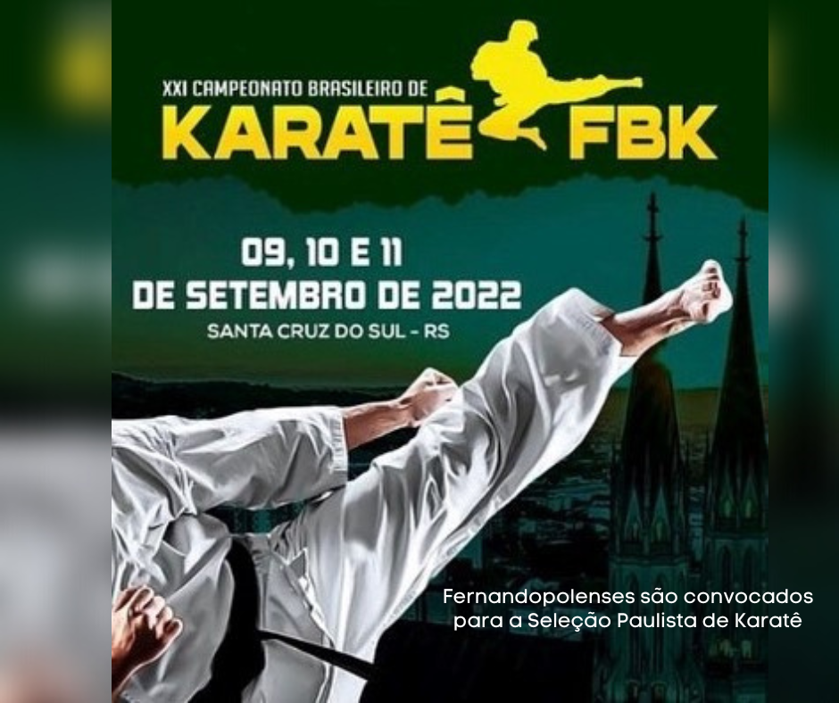 Fernandopolenses são convocados para a Seleção Paulista de Karatê 