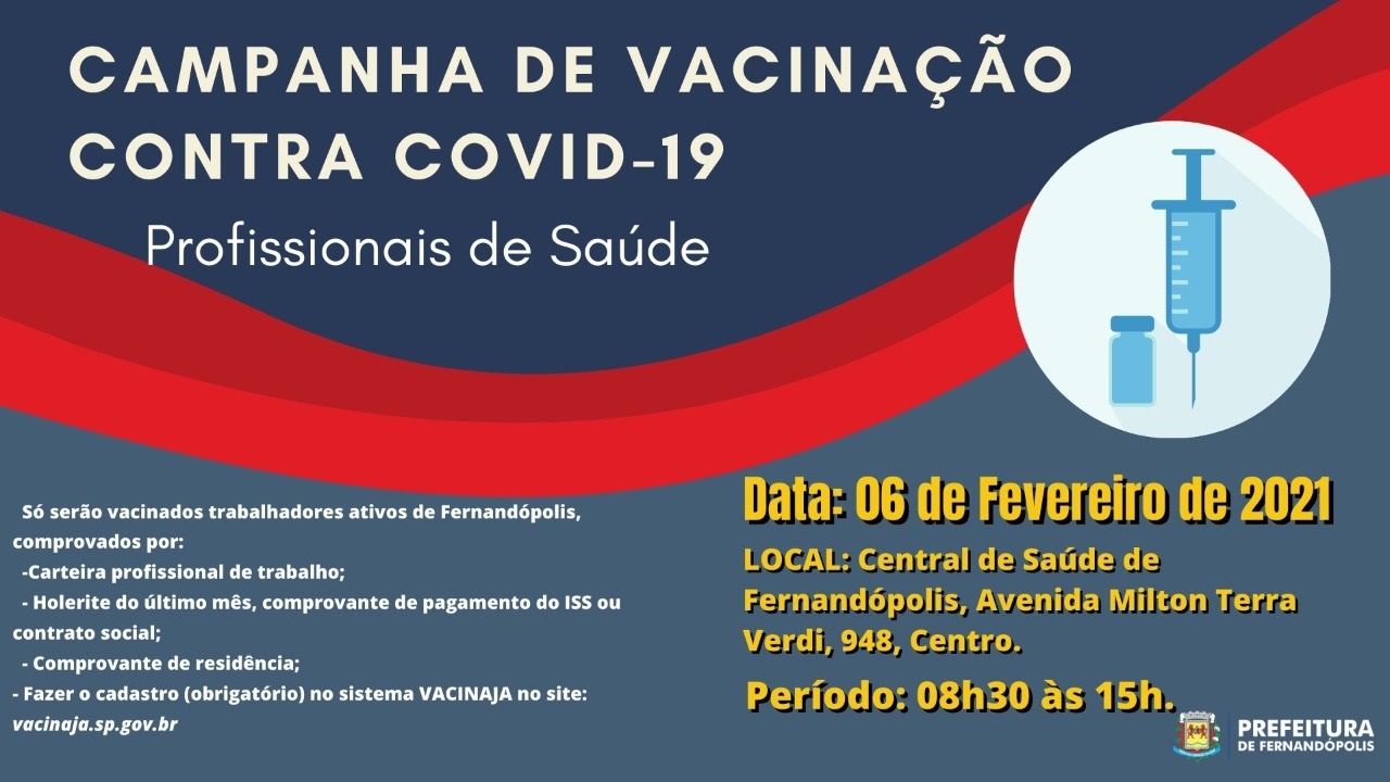 Fernandopolis Realiza Campanha De Vacinacao Contra A Covid Neste Sabado 06 Prefeitura De Fernandopolis