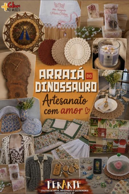 Conheça os artesãos que estarão no Arraiá do Dinossauro nesta sexta-feira (05)