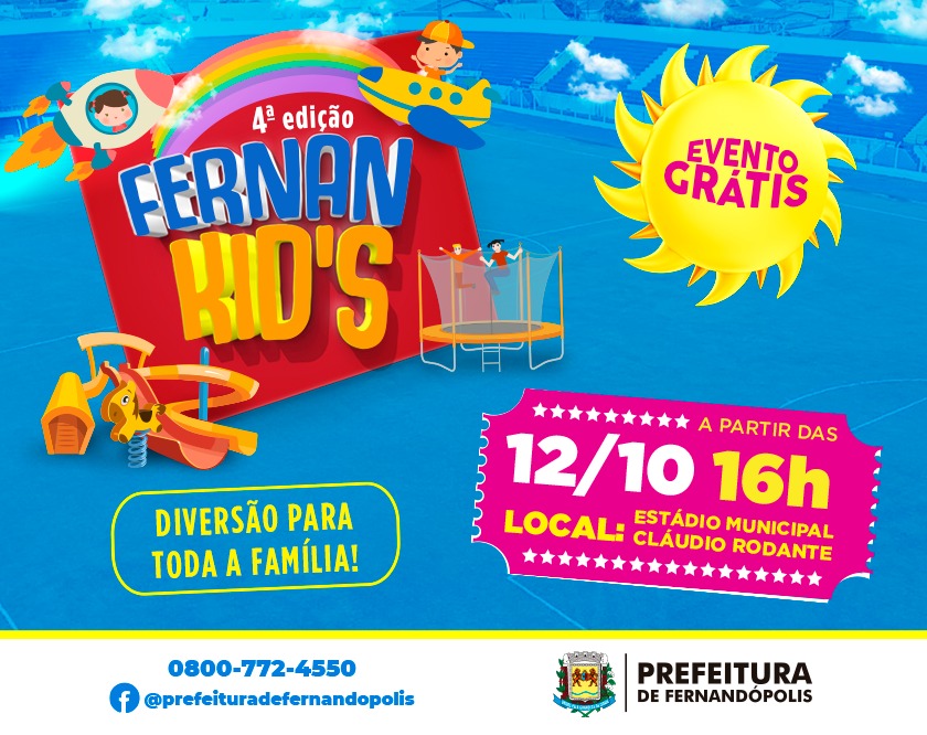 Prefeitura de Fernandópolis prepara mais um FernanKids