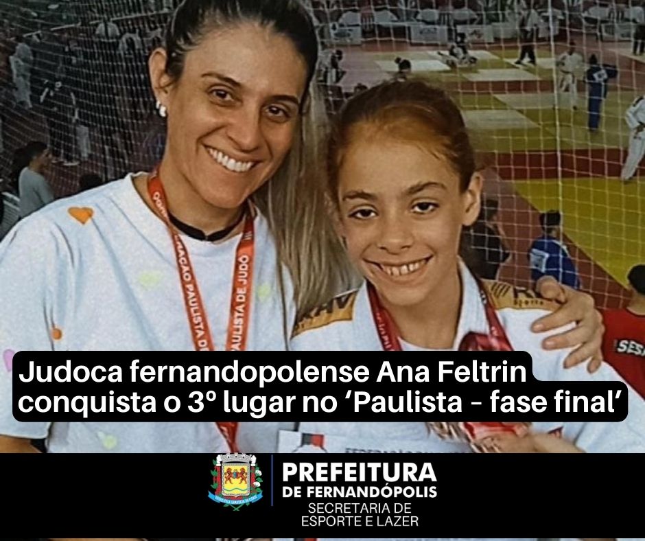 Judoca fernandopolense Ana Feltrin conquista o 3º lugar no ‘Paulista – fase final’