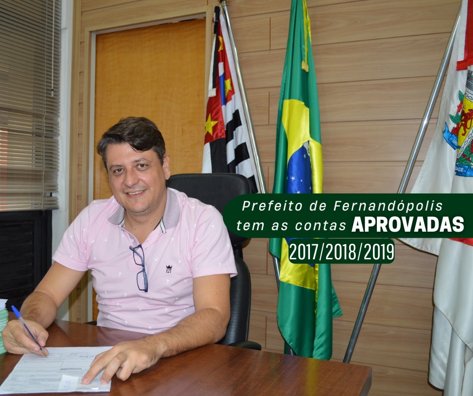 Prefeito de Fernandópolis tem as contas de 2019 aprovadas
