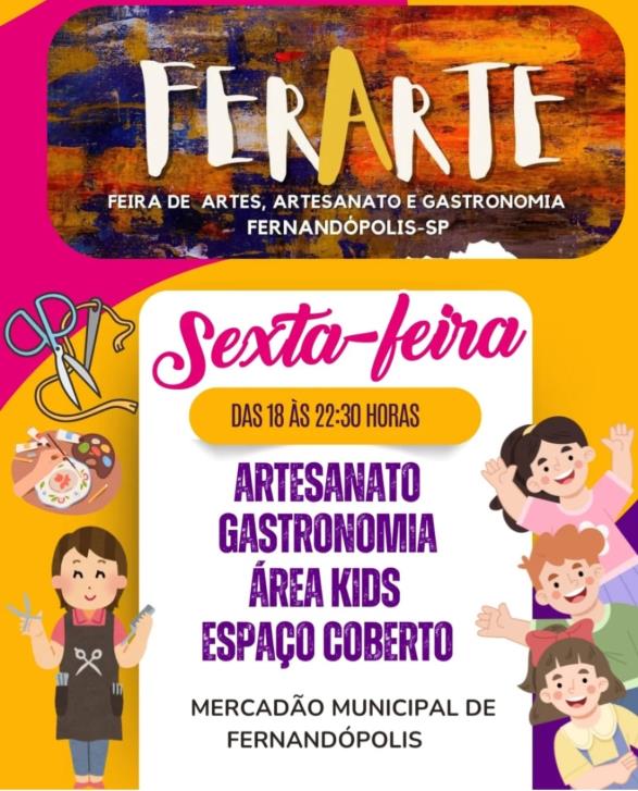 FERARTE acontece nesta sexta-feira (07), no Mercadão Municipal