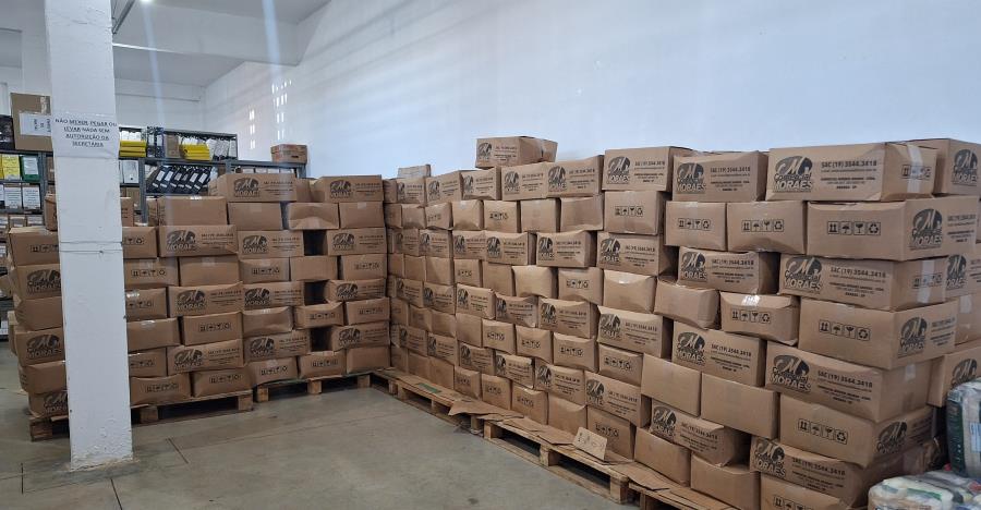 Fundo Social de Solidariedade recebe cestas básicas para ser distribuídas as famílias carentes do município