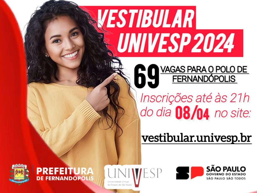 Univesp abre novas vagas em Fernandópolis