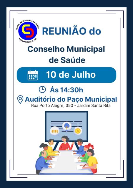 Conselho Municipal de Saúde realiza reunião no Paço Municipal
