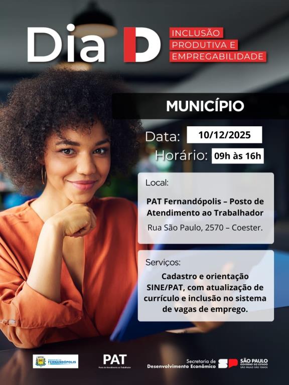 Prefeitura realiza Dia D de empregabilidade