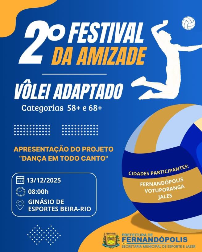 Prefeitura promove o 2º Festival da Amizade de Voleibol Adaptado