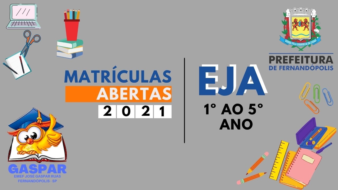 EJA abre inscrições para novos alunos